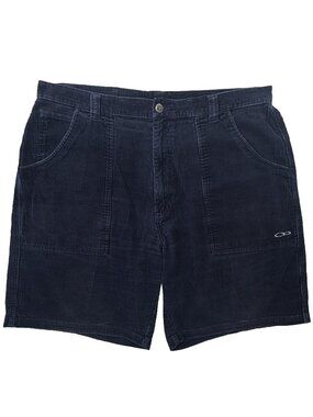 VTG Ocean Pacific Wide Wale Corduroy Walk Shorts Men’s 38 Navy 9” Inseam 90s Y2K